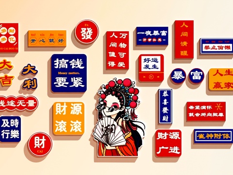  棋牌室装饰画  棋牌室打卡墙  麻将馆装饰画3d模型 