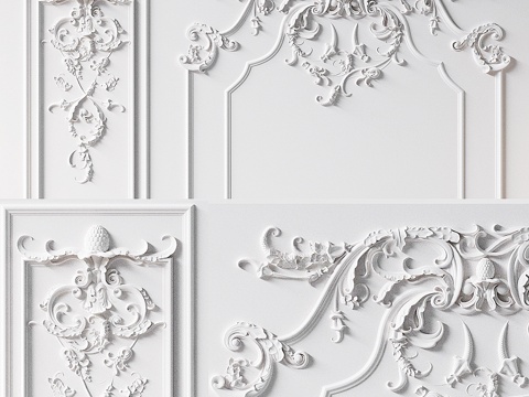  石膏制品3d模型 