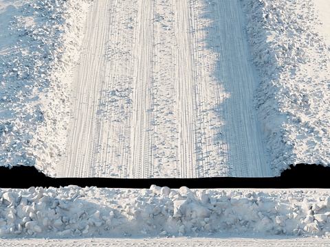 雪路3d模型 