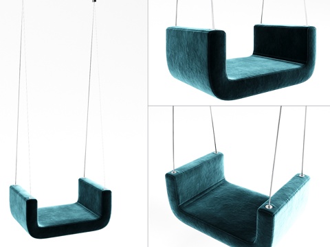  托儿所软线我与你秋千3d模型 