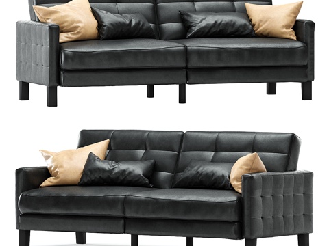  DHP Miller Futon沙发3d模型 