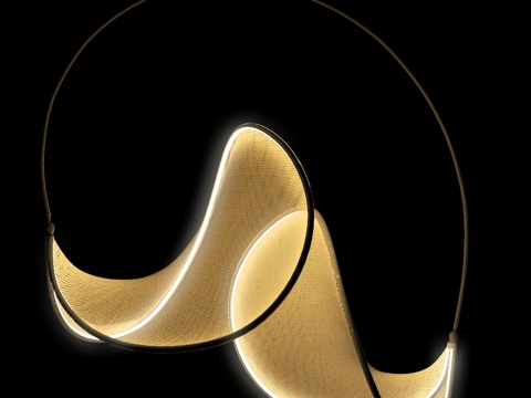  llll.02 双悬挂灯3d模型 