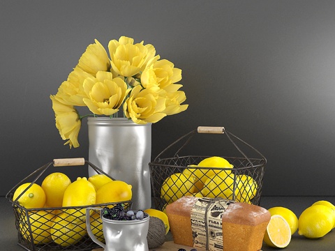  柠檬装饰套装3d模型 