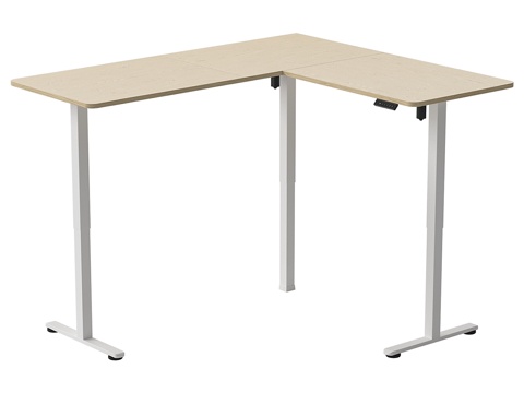  带升降功能的转角电脑桌3d模型 