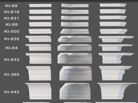  Cornices Dikart（第 1 部分）3d模型 