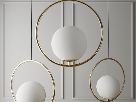  佩丹特灯环3d模型 