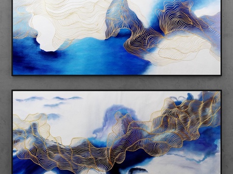  抽象绘画 73d模型 