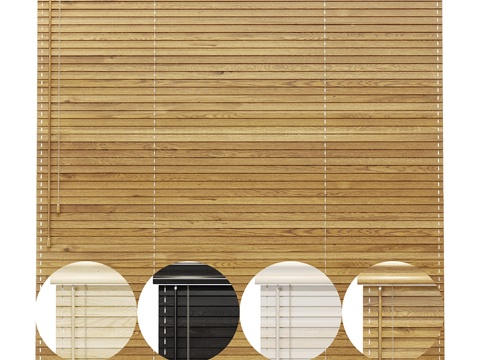  木质百叶窗3d模型 