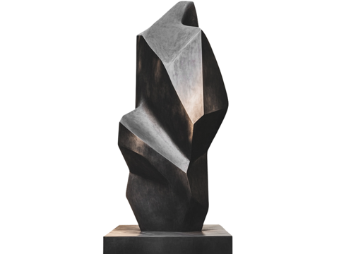  现代异形雕塑摆件su模型 