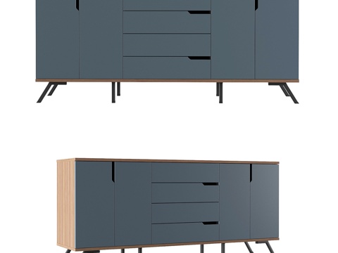  MACK 4抽屉柜3d模型 