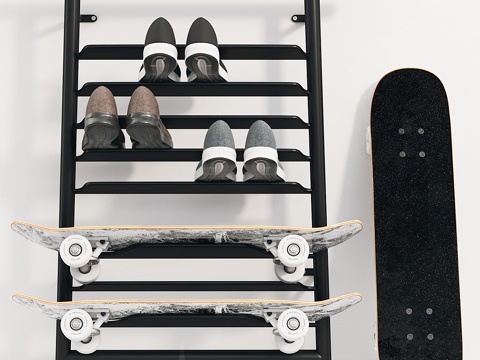  SPANST 鞋架 滑板架（宜家）3d模型 