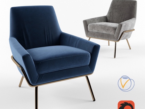  深屋阿姆斯特丹扶手椅3d模型 