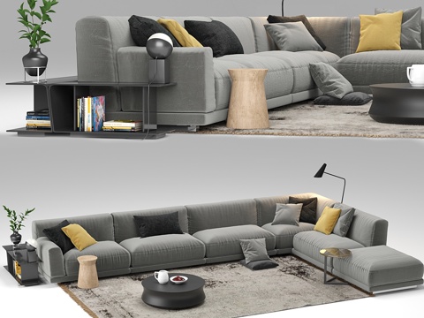  巴黎首尔沙发3d模型 
