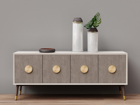  达灵漆艺边几3d模型 