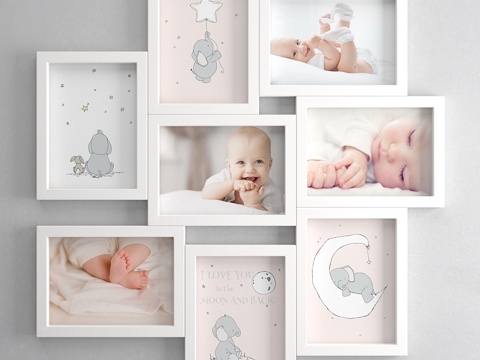  宜家VEKSBU（新生女婴护理套装）3d模型 