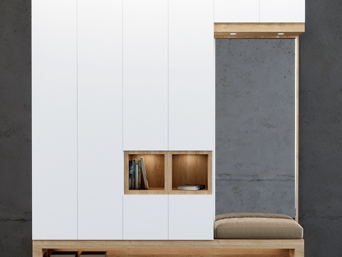  走廊-储物区3d模型 