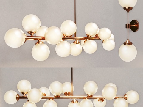  MODO吊灯与壁灯3d模型 