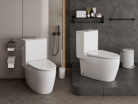  现代马桶 卫生间用品3d模型 