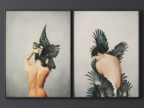  内置画作3d模型 