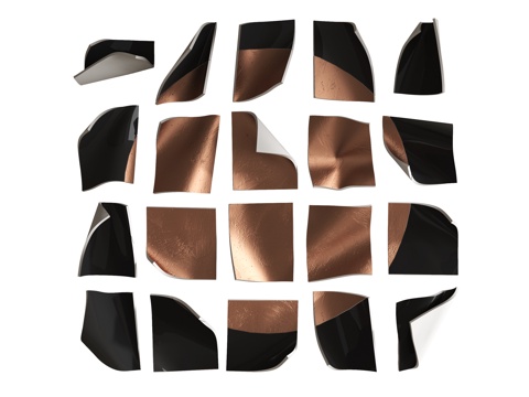  现代轻奢墙饰挂件3d模型 