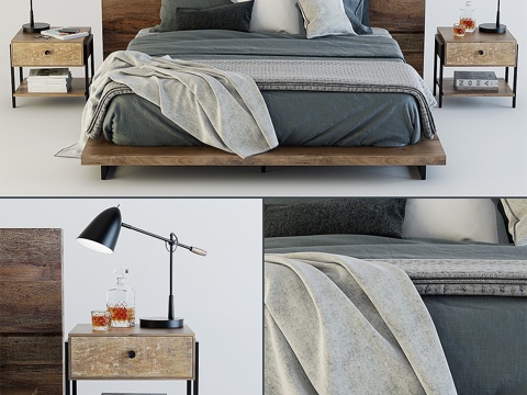  C&B Atwood卧室套装3d模型 