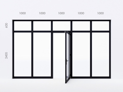  Alumil阳台门3d模型 
