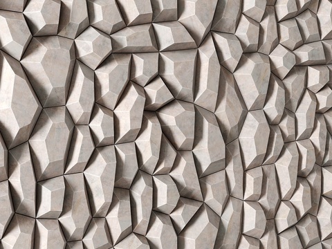  多边形装饰板    Polygon装饰板3d模型 