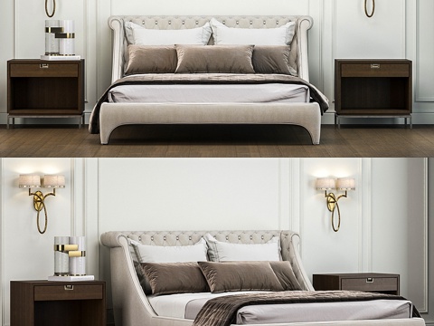  布拉德莫尔床 - 吉安弗兰科·费雷家居3d模型 