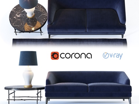  艾克霍尔茨蒙特雷沙发3d模型 