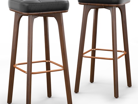  Cult Living Winchester 实心吧凳3d模型 