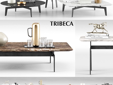  Poliform Tribeca 咖啡桌3d模型 