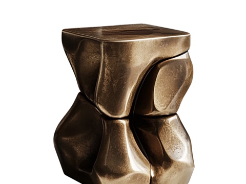 现代异形雕塑摆件su模型