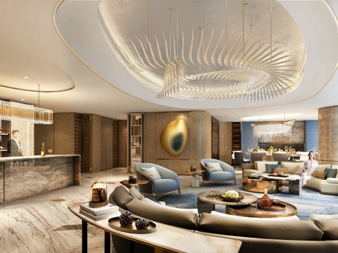  轻奢大平层 样板间 最新全套施工图 效果图合集cad施工图 