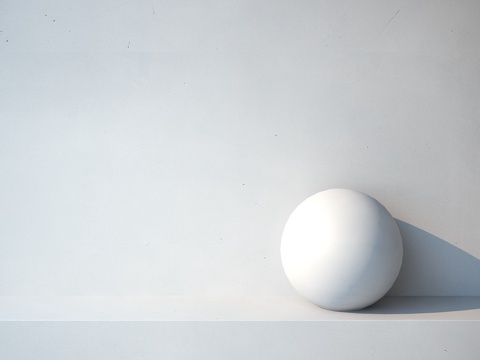  白色墙面2213d模型 