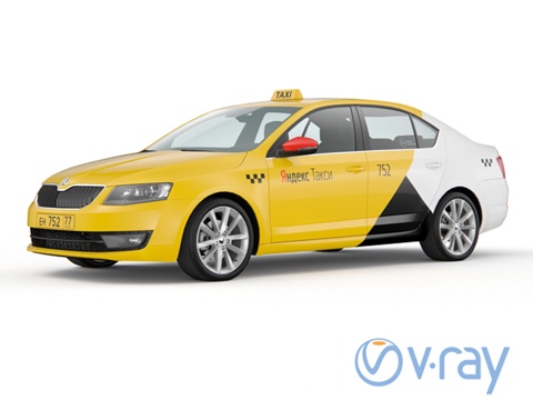  出租车3d模型 