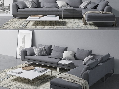  梅尔角沙发3d模型 