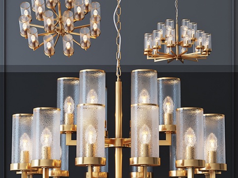  凯莉·韦斯特勒 LIAISON 双层吊灯 183d模型 