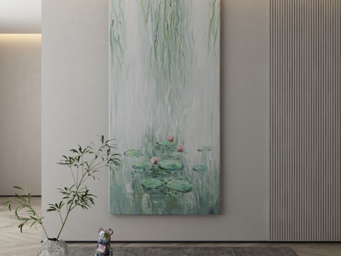  现代侘寂挂画 油画3d模型 