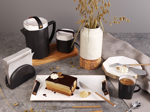  咖啡套装_ZARA_HOME3d模型 