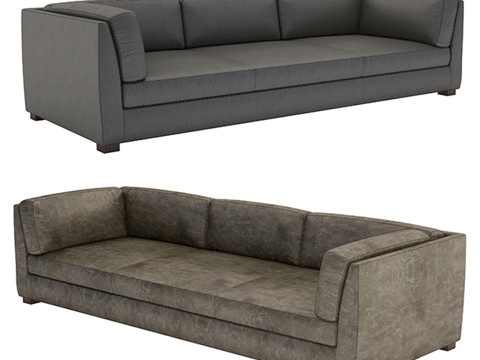  Hayden皮革沙发3d模型 