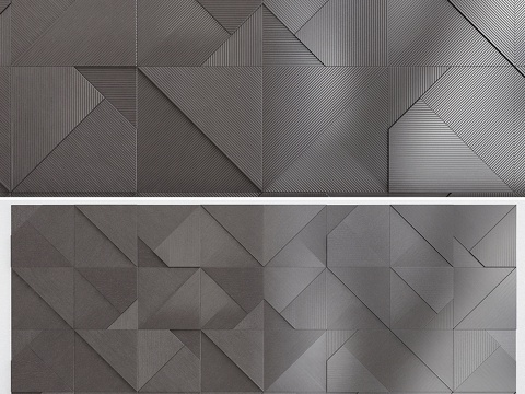  Alivio条纹3D石膏板3d模型 