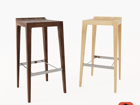  Bernhardt Design - Vanish吧凳3d模型 