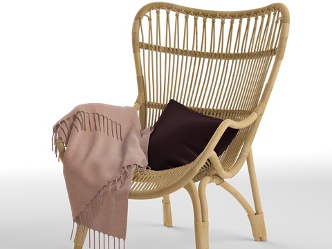  C110高背休闲椅3d模型 