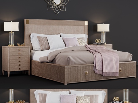  哈德逊床3d模型 