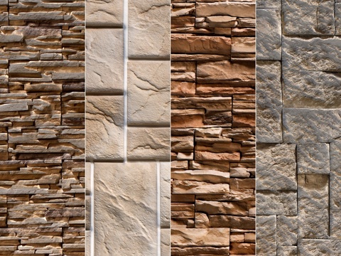  石墙套装173d模型 