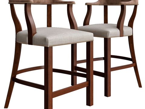  吧凳 Ralph Lauren3d模型 