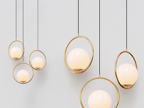  Hico圆形吊灯3d模型 