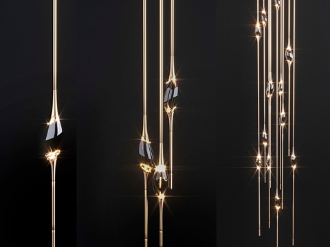  IL PEZZO圆形吊灯3d模型 