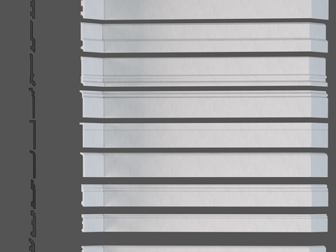  NMC踢脚线3d模型 