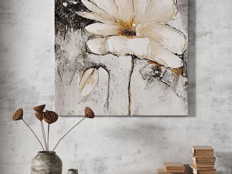  轻奢，侘寂，肌理，简约，抽象，现代，复古，装饰画3d模型 